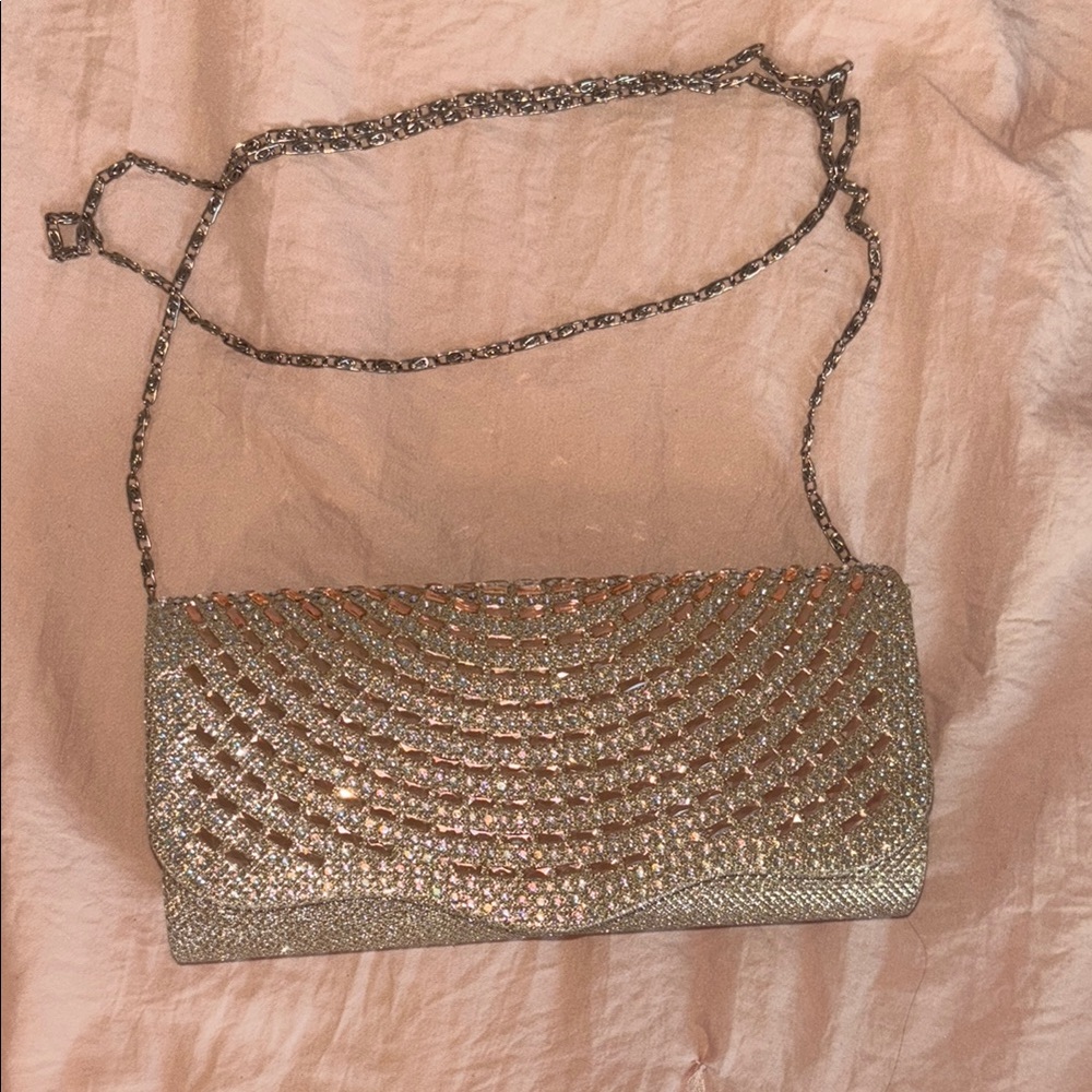 Champagne Evening Clutch for Prom, Homecoming, Formal Event